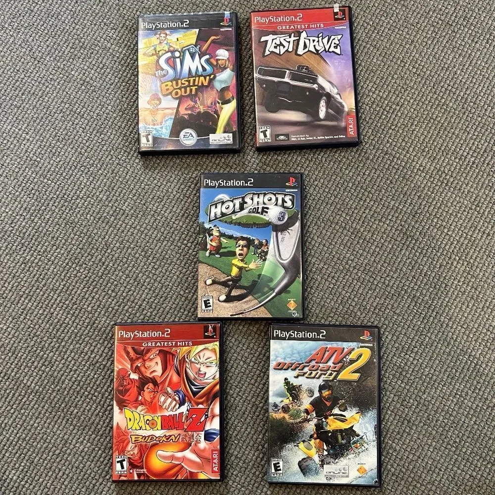 Bundle of 5 PlayStation 2 Games